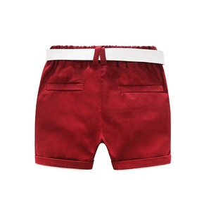 Pakaian Anak Laki-laki, Kemeja Dasi Bunga + Celana Pendek 2 Potong, Setelan Kostum Anak Laki-laki Musim Panas Modis - Product Image 4