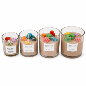 Vela Aromática FTQS <span class=keywords><strong>en</strong></span> Frasco <span class=keywords><strong>de</strong></span> Vidrio con <span class=keywords><strong>Cactus</strong></span>, Decoración para el Hogar, Regalo, Venta al por Mayor, OEM, Marca Privada - Product Image 2
