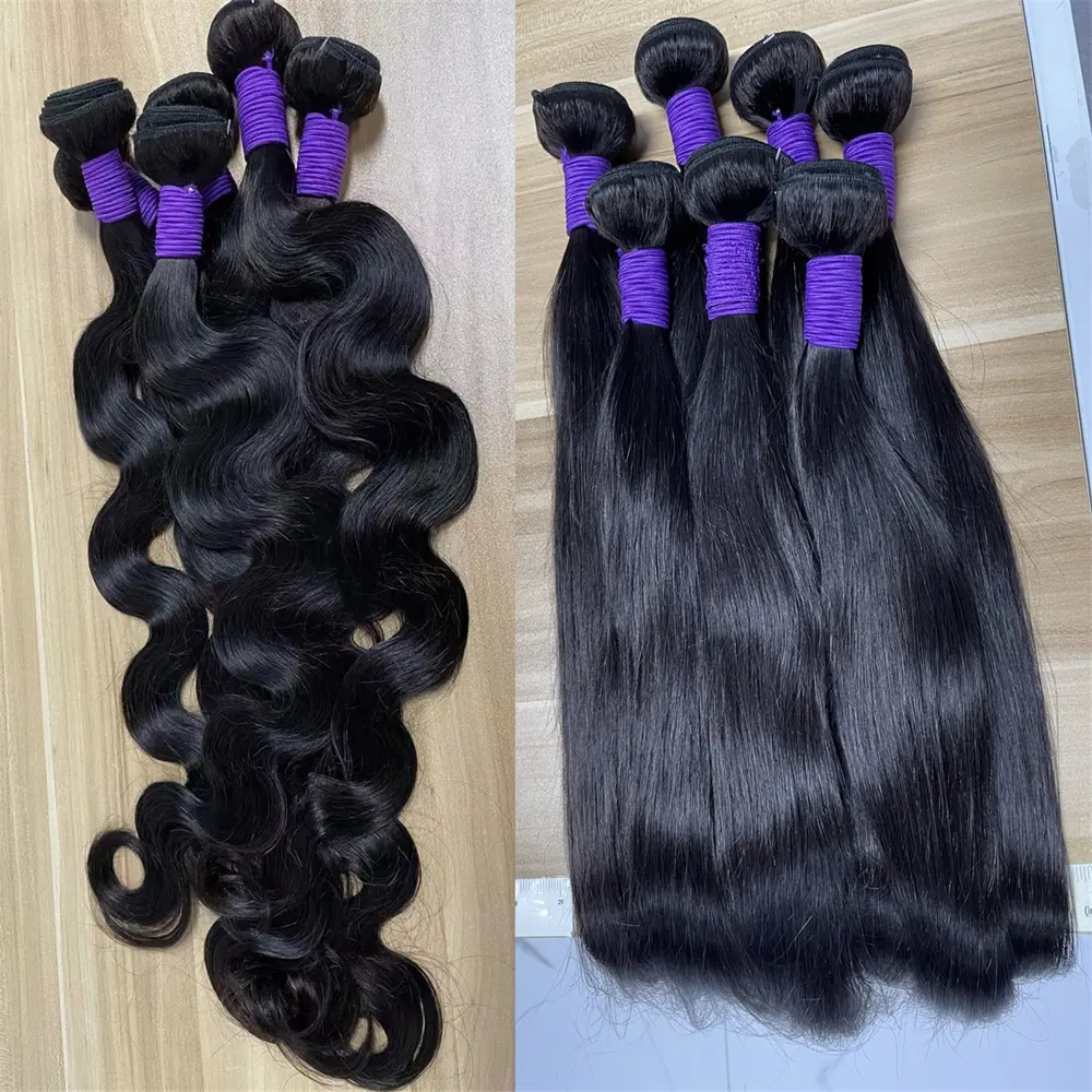 Hair Factory-extensiones de cabello humano peruano virgen, paquete de cabello humano peruano liso, 10a, 40 pulgadas