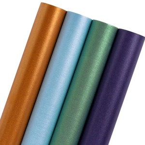 Custom Eco-Friendly Recyclable Metallized Gold Art <b>Paper</b> Gift <b>Wrap</b> <b>Roll</b> Double-Sided Coated PE for Craft Digital Printing 120GSM - Product Image 1