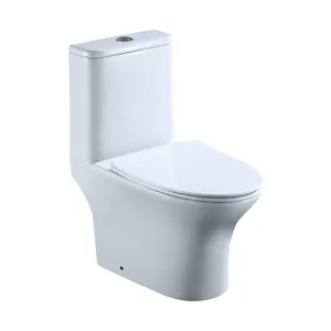 Modern Basin Bathroom WC One-piece Toilet Siphon Ceramic Close Coupled Toilet Sanitary Ware