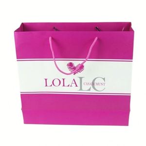 ECO สำหรับ ZARA Blue poka dot Self-Stand Satchel ถุงกระดาษขนาดเล็กลายแถบสีทองแฮนด์เมดในเม็กซิโกมะม่วงวัสดุศิลปะป่าน - Product Image 3