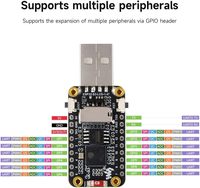 Aismartlink ESP32-S3 Papan Pengembangan AMOLED Layar Sentuh Kapasitif 1,47 inci Dual-core 240MHz 172x320 Tampilan Warna 262K LED RGB