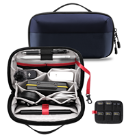 Tas penyimpanan gadget Digital portabel, tas pengatur kabel aksesori elektronik baru kustom