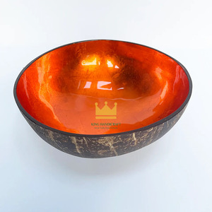 Custom Logo Handmade Lacquer <b>Coconut</b> <b>Shell</b> Bowls Sourced Natural Wood Bowls for Gifts Souvenirs and Home Decoration - Product Image 4