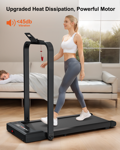 Tapis de <span class=keywords><strong>marche</strong></span> pliable 2-en-1 compact et portable <span class=keywords><strong>pour</strong></span> usage domestique sous le bureau – Qualité supérieure, vente chaude - Product Image 4