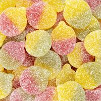 Oursons gélifiés aux fruits salés de qualité supérieure, bonbons moelleux sans sucre en sachet brun, étiquette personnalisée, faible MOQ, en stock, collation douce
