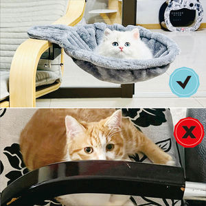Modernes Umweltfreundliches Komfortables Weiches Fell-Katzenbett-Höhle mit Kunstfell-Füllung und Kartonverpackung für Zuhause Büro oder Gaming-Tische - Product Image 5