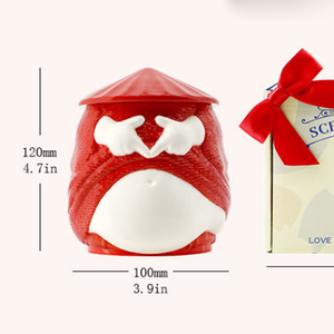 Vela Aromática de Cerámica Creativa Cultural con Forma de Corazón Amoroso, Cera de Soja Hecha a Mano, Caja de Regalo de Aromaterapia - Product Image 6