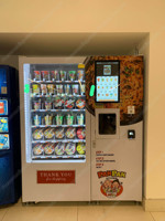 Dispensador de Fideos Calientes Grande con Máquina Expendedora de Comidas Rápida, Sistema de Pago con Monedas, Máquina Expendedora de Alimentos y Café