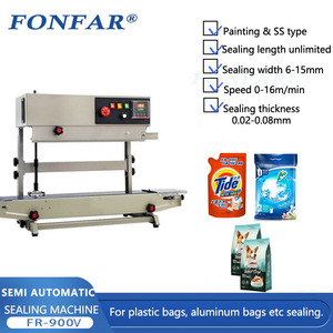 Scellage horizontal vertical 0-13 m/min de machine de cachetage de sac en plastique de ceinture continue automatique nouveau <span class=keywords><strong>prix</strong></span>/fabricant pour l'aluminium - Product Image 2
