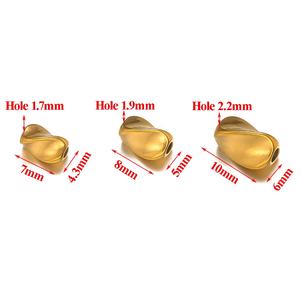 ลูกปัดสแตนเลสทรงยาวแบบเกลียวสำหรับทำเครื่องประดับ DIY สร้อยข้อมือ สร้อยคอ ขายส่ง - Product Image 2