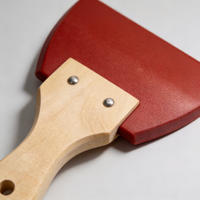 Grattoir en caoutchouc résistant à la chaleur avec manche en bois naturel, outil manuel pour la peinture, le mastic, le papier peint et le nettoyage