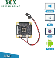 Module de caméra USB 16MP 4K pour Windows, Linux, Android, Mac, IMX298 PDAF, autofocus par phase, webcam UVC avec microphone intégré