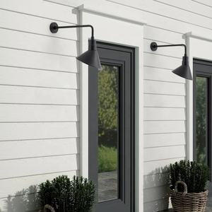 ETL <span class=keywords><strong>2</strong></span>包户外标志灯复古镀锌钢谷仓灯发光二极管直臂黑色铝外部壁灯壁挂式 - Product Image 1