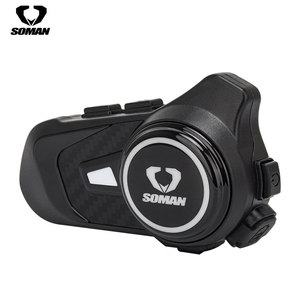 <span class=keywords><strong>Intercomunicador</strong></span> para Casco de Motocicleta y Casco Deportivo con Bluetooth de 1000m, Compatible con 3 Conductores, Comunicación Inalámbrica Soman <span class=keywords><strong>S2</strong></span> - Product Image 1