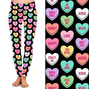 Colorful Printed Heart <strong>Shape</strong> <strong>Leggings</strong> Line Circle Bright Color Girls <strong>Leggings</strong> for Yoga Gym Sport Fitness Wear High Waist - Product Image 5