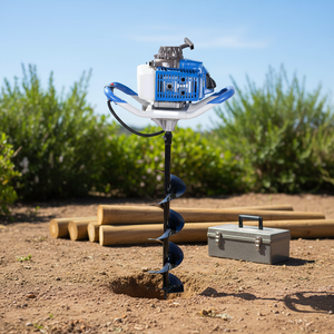 2-takt 63cc kleine landbouw grondboormachine, machine voor het planten van bomen en bemesten van grond en cementpalen, krachtboor - Product Image 4