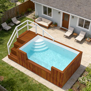 Qualité supérieure, petite taille, carreaux de mosaïque en acrylique, fibre de verre, WPC, pour spa, résistants aux UV, résistants aux fissures, piscine de luxe - Product Image 5