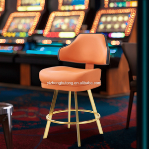 Silla de Casino de cuero de estilo <span class=keywords><strong>Las</strong></span> Vegas de lujo con respaldo cómodo diseño moderno duradero para el hogar <span class=keywords><strong>Bar</strong></span> uso en la sala de estar al aire libre - Product Image 1