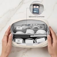 Organizador de Cables Electrónicos, Estuche para Cables, Cargadores, Baterías Externas, USB, AirPods, Bolsa de Almacenamiento para Dispositivos Digitales