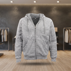 Custom Men's Winter Loose Heavyweight 350g Fleece Pullover Hoodie 100% Cotton Digital Quick Dry Breathable Eco-Friendly Solid - Product Image 3