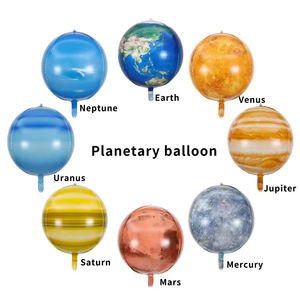Vente chaude 22 pouces 4D rond terre coloré planétaire feuille ballon cadeau pour le monde entier fête jour de la terre décor - Product Image 5