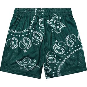 Shorts personnalisés pour hommes imprimés Paisley, séchage rapide, athlétiques, streetwear, taille à cordon, 100% polyester - Product Image 3