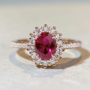 Bague de fiançailles de luxe en or avec trois pierres de saphir bleu de coupe ovale, un cadeau unique fait à la main, en argent sterling 925 pour femmes et hommes - Product Image 3