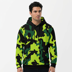 Sudadera con Capucha de Camuflaje para Hombre, Estilo Urbano, Personalizable, Sudadera de Moda para Hombre y Mujer, con Logotipo Personalizado, Vintage, Unisex - Product Image 1