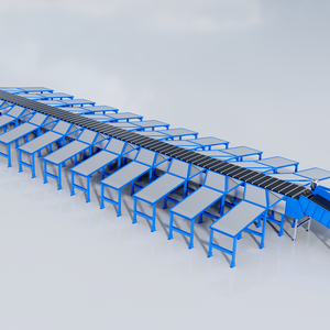 Enerji Tasarruflu Otomasyon Dar Bantlı Sıralayıcı, Depo ve Lojistik Konveyör Sistemi için Çok Fonksiyonlu Tasarım - Product Image 1