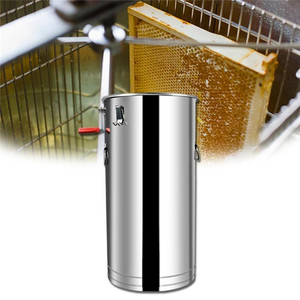 Centrífuga manual de doble capa para miel, extractor de miel de acero inoxidable con filtro y fondo de recolección de miel para apicultores - Product Image 5