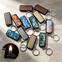 ZD265 nouveau porte-clés moderne pendentif briquet haute apparence métal gonflable meule flamme ouverte allume-cigare en gros