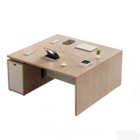 Bureau de travail professionnel de 1,2 m avec armoire latérale amovible et réversible verrouillable, bureau d'ordinateur moderne en bois pour le travail à domicile