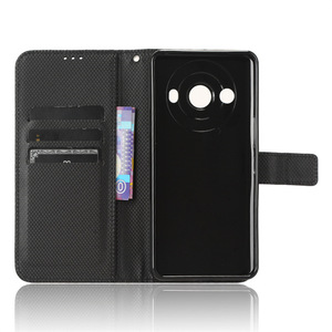 Cartera de lujo Patrón de diamantes PU Funda con tapa de cuero para <span class=keywords><strong>Leica</strong></span> Leitz Phone 3 - Product Image 3