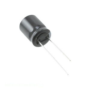 Condensador de Canal de Fabricante, Aluminio, 1000uF, 20%, 16V, Radial, de Orificio Pasante, 1000 uF, 16PK1000M10X12.5 - Product Image 1
