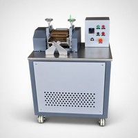 Machine de granulation de plastique, mini moulin à deux rouleaux de bureau, rouleaux de 80 mm, mélangeur de composés PE PP PVC, granulation de laboratoire, CE ISO