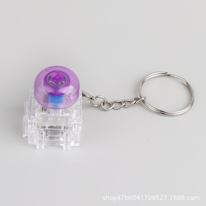 Porte-clés rotatif avec touches de clavier, style Macaron, éclairage LED, base modulaire, mini clavier DIY assemblé, gadget pour doigts - Product Image 6