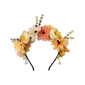 Diadema Romántica con <span class=keywords><strong>Flores</strong></span>, Horquilla para el Cabello, Tocado Floral para Bodas y Fiestas, para Novias y Mujeres - Product Image 4