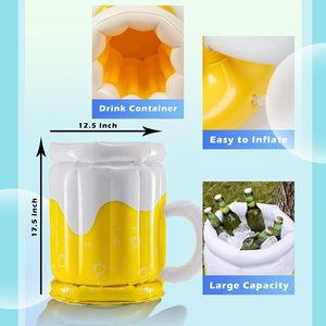 Grand glacière gonflable pliable de 10 pieds cubes en PVC pour mugs à bière, fêtes au bord de la piscine, barbecues d'été et décorations - Product Image 6