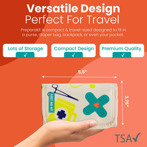 أفضل حقيبة للطوارئ 75 قطعة من أفضل حقائب السفر من علامة تجارية مخصصة لأغراض الإسعافات الأولية للأمهات والأطفال تشمل جميع اللوازم الطبية الأساسية - Product Image 6