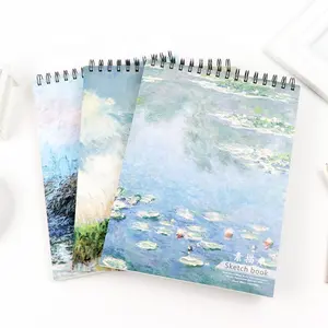 OEM फैशन डिजाइन हार्डकवर सर्पिल स्केच किताब नोटबुक पानी रंग A3 A5 कलाकार मिश्रित मीडिया स्केत्चबुक ड्राइंग के लिए कस्टम