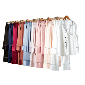 Fung 6001 Pijamas de Satén de Seda de Lujo Personalizados para Mujer Venta al por Mayor de Fábrica Conjuntos de Pijama Personalizados - Product Image 2