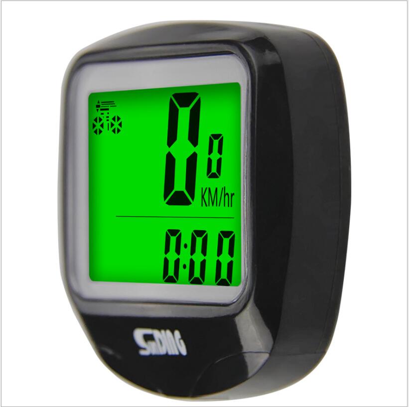 Wireless multi-function bicycle code meter luminous speed meter speed meter