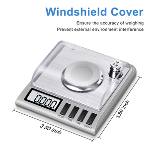 Mini-Digital waage für hochgenaue Gewichts messung 500g Kapazität 50g/<span class=keywords><strong>0</strong></span>,001g Auflösung Batterie für Edelstahl - Product Image 3