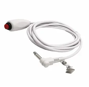 6.35mm Nurse call Cable Right angle lead Medical system control Cable with Push button
