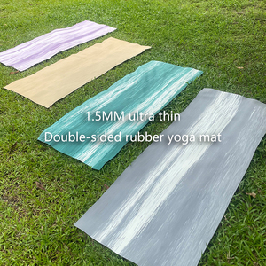 1.5mm PU tapis <span class=keywords><strong>de</strong></span> Yoga antidérapant Ultra-mince pliable étanche sport Fitness Portable voyage Yoga <span class=keywords><strong>serviette</strong></span> et sac <span class=keywords><strong>de</strong></span> Yoga pour un usage domestique - Product Image 2