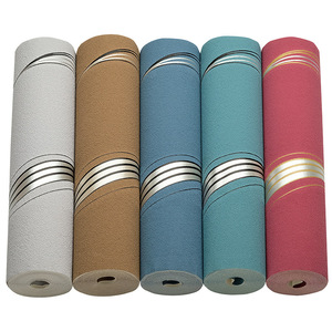 Mới mô hình sóng cong phim và truyền hình nền 3D sọc hình nền, phòng khách phòng ngủ trang trí tường - Product Image 1