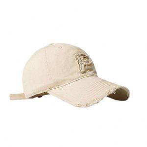 Vente en gros de haute qualité unisexe 100% coton 3D broderie logo usé déchiré chapeaux en détresse casquette de baseball - Product Image 2