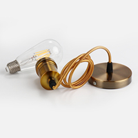 Offre Spéciale aluminium Edison ampoule E27 couvercle à vis intérieur bouteille forme douille de lampe douille avec fil